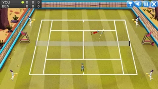 Finger Tennis Sports Game screenshot 0