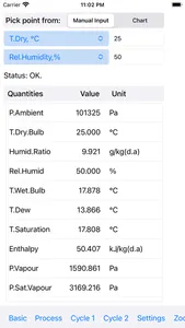 FlyCarpet Psychrometric Chart screenshot 0