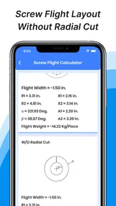 Screw Flight Calculator screenshot 2