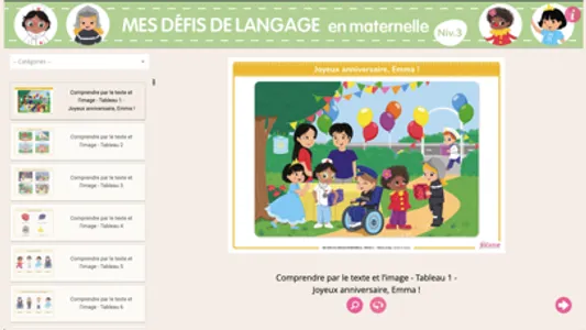 Défis de langage maternelle GS screenshot 0