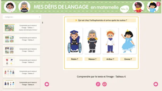 Défis de langage maternelle GS screenshot 1