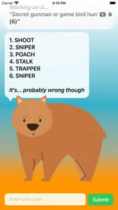 Cryptic Wombat: Crossword Help screenshot 1