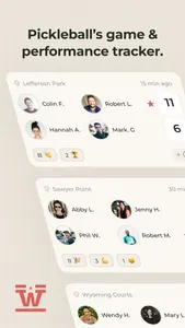 Wooden Pickleball Game Tracker screenshot 0