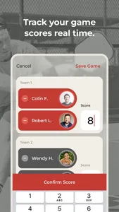 Wooden Pickleball Game Tracker screenshot 2