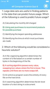 AP Computer Science Quiz screenshot 5