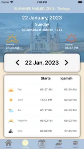 Suwanee Masjid App screenshot 1