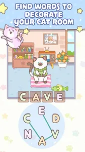 Word Cat - Relaxing Word Game screenshot 1