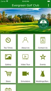 Evergreen Golf Club App screenshot 0