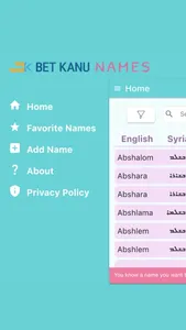 BET KANU Names screenshot 1