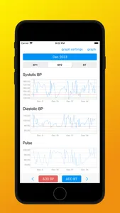 bloodpressure graphs screenshot 2