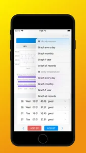 bloodpressure graphs screenshot 5