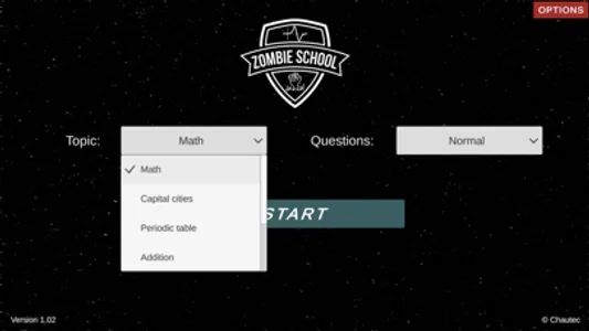 Zombie School - Question Game screenshot 0