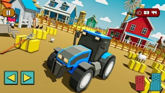 Pixel Tractor Farming Sim screenshot 1