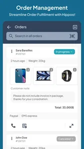 Hippoo Woocommerce admin app screenshot 1