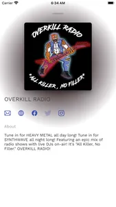 Overkill Radio screenshot 2