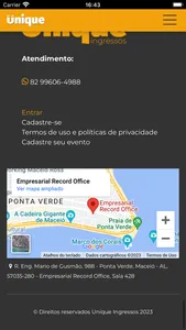 Unique Ingressos screenshot 1