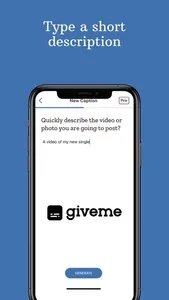 Giveme Ai - Content generator screenshot 2