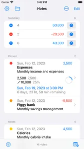 Calculator Notes - Spreadsheet screenshot 0