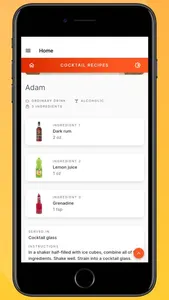 Cocktail Recipes App screenshot 1