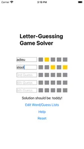 Letter Guessing Game Solver screenshot 1