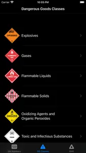 UN Numbers Dangerous Goods ADR screenshot 1