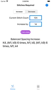 Knitting Stitch Calculator screenshot 0