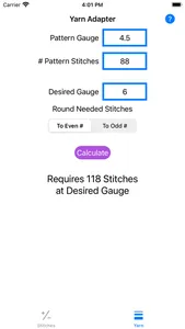 Knitting Stitch Calculator screenshot 2