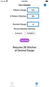 Knitting Stitch Calculator screenshot 3