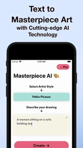 Masterpiece AI Art Generator screenshot 1