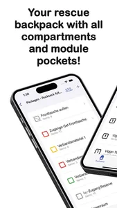 Rescue Backpack Organizer screenshot 1