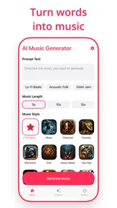 AI Music Generator & Creator screenshot 0