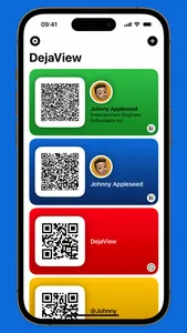 DejaView – Your QR Code Card screenshot 0