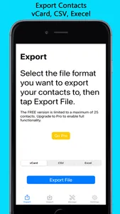 Export & Import Contacts screenshot 1