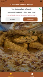 Two Brothers Cafe And Pizzeria screenshot 1