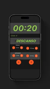 Cronometro de treino HIT screenshot 1