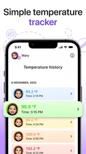 Feverio: Body Temperature App screenshot 0