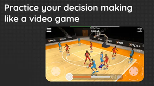 VReps Basketball IQ Trainer screenshot 1