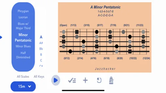 Jazzhacker Scales for 5x Bass screenshot 2