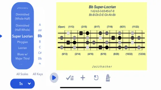 Jazzhacker Scales for 4x Bass screenshot 0