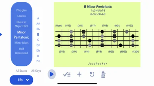 Jazzhacker Scales for 4x Bass screenshot 4