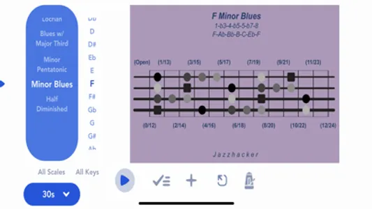 Jazzhacker Scales for 4x Bass screenshot 6