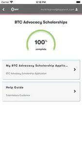 BTC Advocacy Scholarships screenshot 0