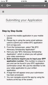 BTC Advocacy Scholarships screenshot 1