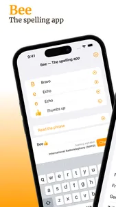 Bee — The spelling app screenshot 0