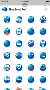 Blue Emoji screenshot 3