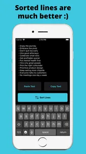 Sort Lines: Make posts pretty screenshot 1