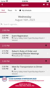 CCAO Events screenshot 1