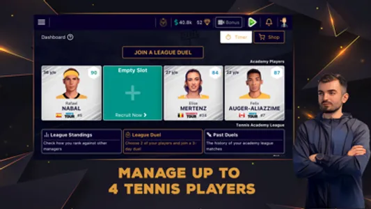 TAM - Tennis Manager Game screenshot 0