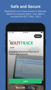 KoltiTrace ERP screenshot 1