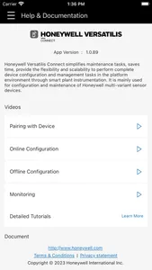 Honeywell Versatilis Connect screenshot 2